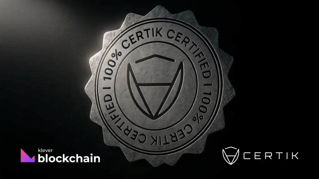 Klever Blockchain Earns 100% CertiK Certification