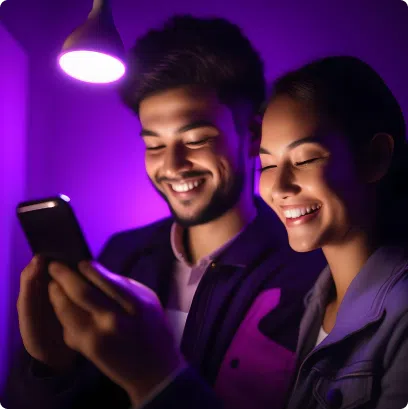 boy and girl smiling